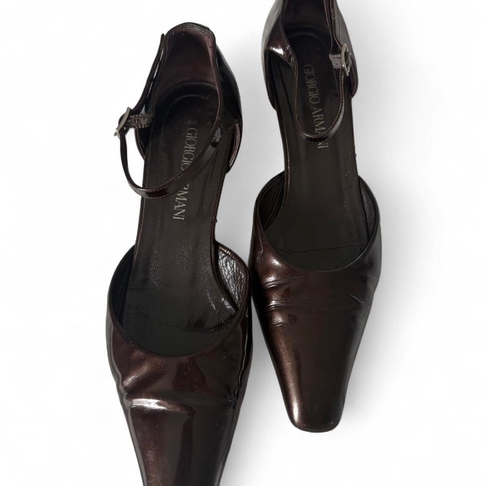 Giorgio Armani Brown Heels Elegant Design